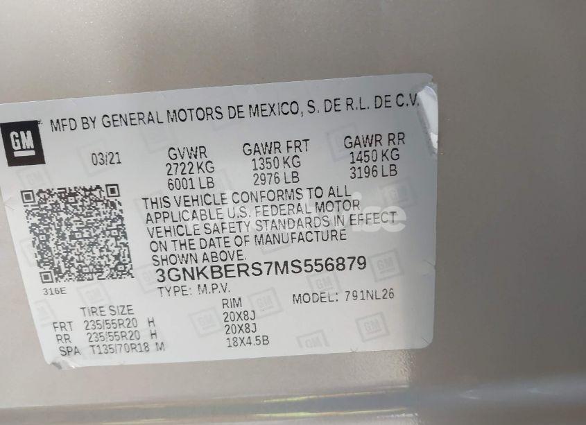 Photo 9 of 2021 Chevrolet Blazer FWD RS (VIN 3GNKBERS7MS556879)