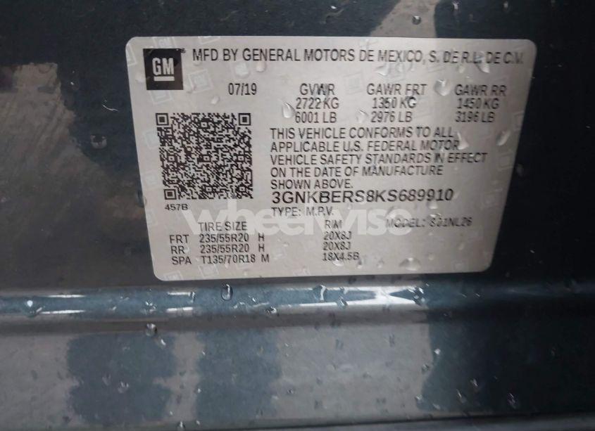 Photo 9 of 2019 Chevrolet Blazer RS (VIN 3GNKBERS8KS689910)