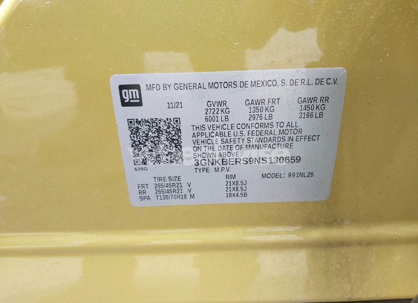 Photo 9 of 2022 Chevrolet Blazer FWD RS (VIN 3GNKBERS9NS130659)