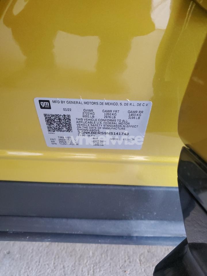 Photo 13 of 2022 CHEVROLET BLAZER RS (VIN 3GNKBERS9NS141743)