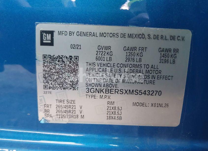 Photo 9 of 2021 Chevrolet Blazer FWD RS (VIN 3GNKBERSXMS543270)