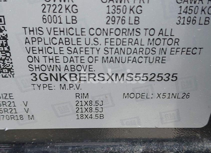 Photo 9 of 2021 Chevrolet Blazer FWD RS (VIN 3GNKBERSXMS552535)