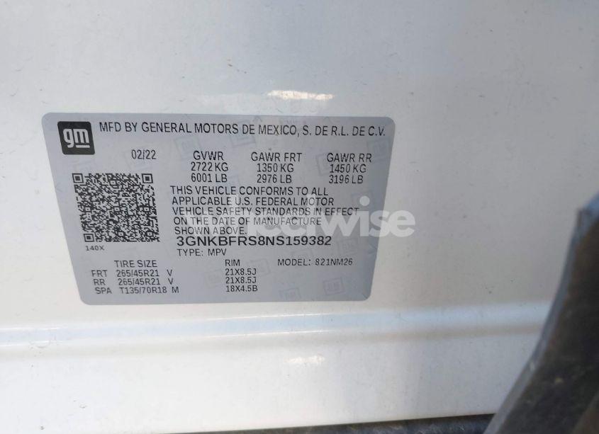 Photo 9 of 2022 Chevrolet Blazer FWD PREMIER (VIN 3GNKBFRS8NS159382)