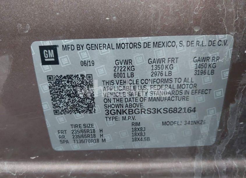 Photo 9 of 2019 Chevrolet Blazer (VIN 3GNKBGRS3KS682164)