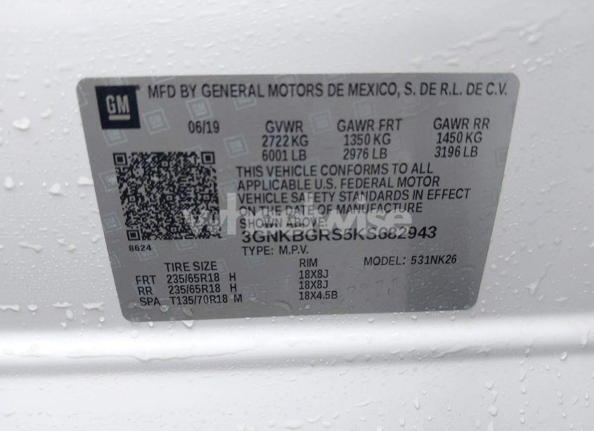 Photo 9 of 2019 Chevrolet Blazer (VIN 3GNKBGRS5KS682943)