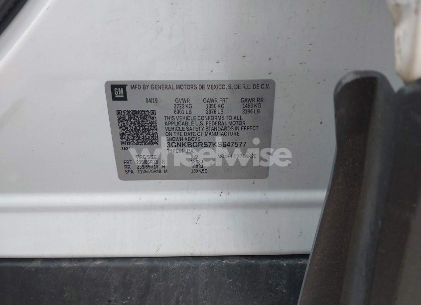 Photo 9 of 2019 Chevrolet Blazer (VIN 3GNKBGRS7KS647577)