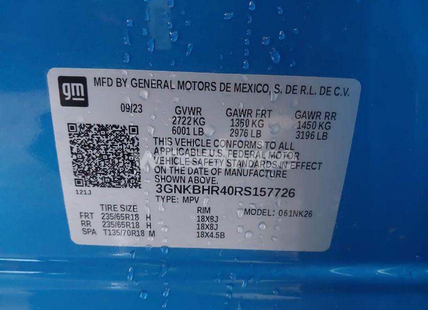 Photo 9 of 2024 Chevrolet Blazer AWD 2LT (VIN 3GNKBHR40RS157726)