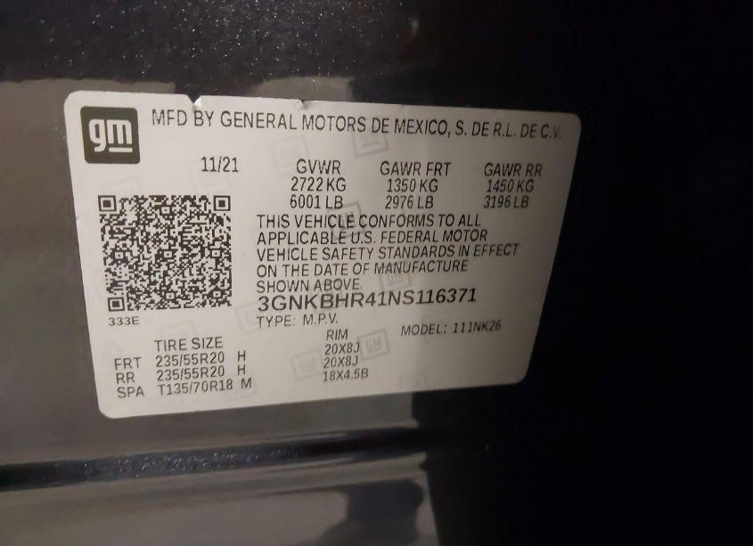 Photo 9 of 2022 Chevrolet Blazer AWD 2LT (VIN 3GNKBHR41NS116371)