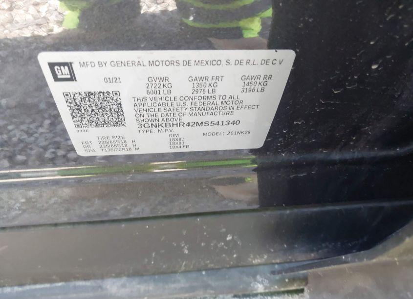 Photo 9 of 2021 Chevrolet Blazer AWD 2LT (VIN 3GNKBHR42MS541340)