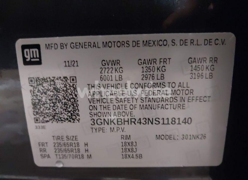 Photo 9 of 2022 Chevrolet Blazer AWD 2LT (VIN 3GNKBHR43NS118140)