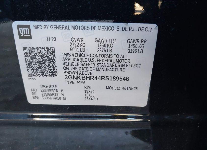 Photo 9 of 2024 Chevrolet Blazer AWD 2LT (VIN 3GNKBHR44RS189546)