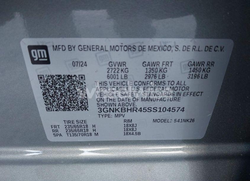 Photo 9 of 2025 Chevrolet Blazer AWD 2LT (VIN 3GNKBHR45SS104574)