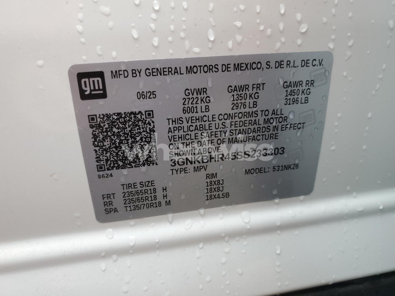 Photo 12 of 2025 CHEVROLET BLAZER 2LT (VIN 3GNKBHR45SS233303)