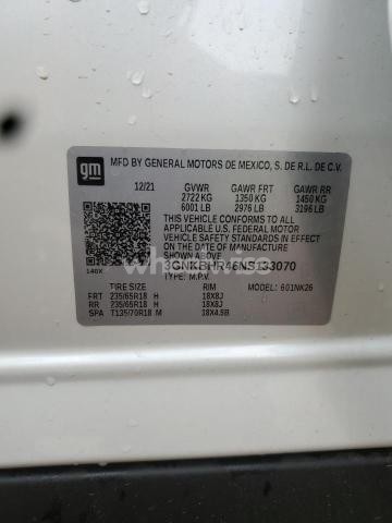 Photo 5 of 2022 CHEVROLET BLAZER 2LT (VIN 3GNKBHR46NS133070)