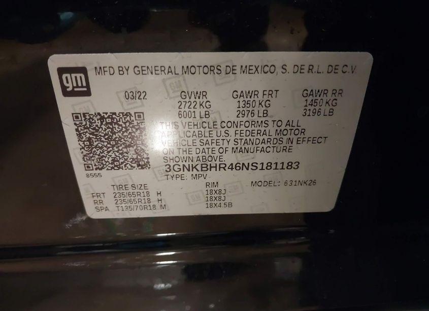 Photo 9 of 2022 Chevrolet Blazer AWD 2LT (VIN 3GNKBHR46NS181183)