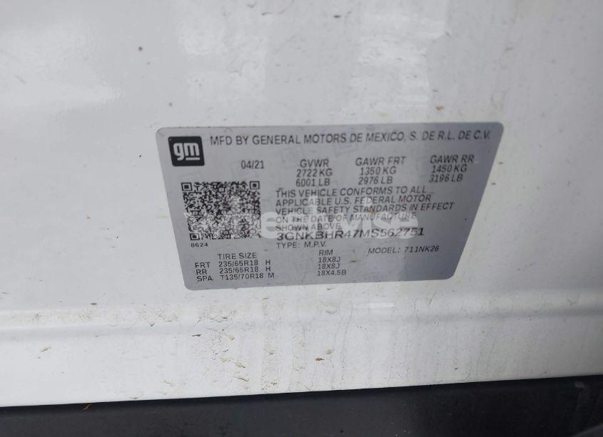 Photo 9 of 2021 Chevrolet Blazer AWD 2LT (VIN 3GNKBHR47MS562751)