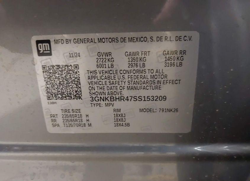 Photo 9 of 2025 Chevrolet Blazer AWD 2LT (VIN 3GNKBHR47SS153209)