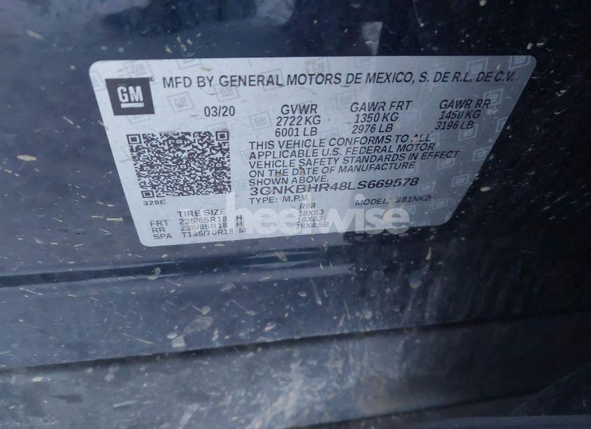 Photo 9 of 2020 Chevrolet Blazer AWD 2LT (VIN 3GNKBHR48LS669578)