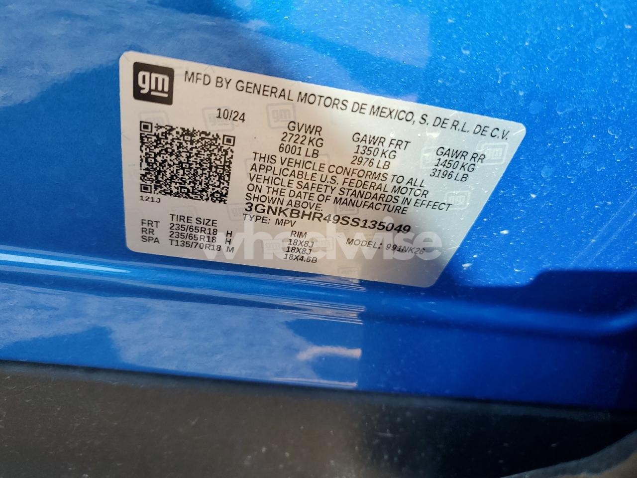 Photo 13 of 2025 CHEVROLET BLAZER 2LT (VIN 3GNKBHR49SS135049)