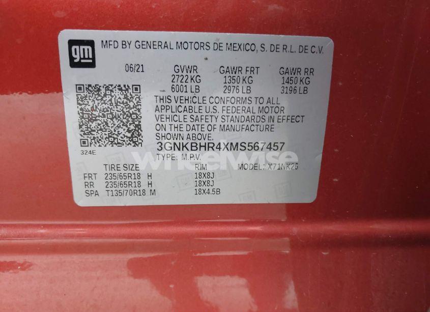 Photo 9 of 2021 Chevrolet Blazer AWD 2LT (VIN 3GNKBHR4XMS567457)