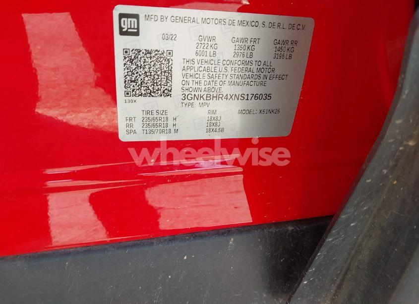 Photo 9 of 2022 Chevrolet Blazer AWD 2LT (VIN 3GNKBHR4XNS176035)