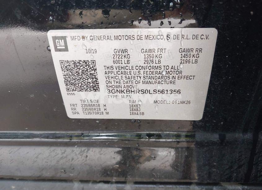 Photo 9 of 2020 Chevrolet Blazer AWD 2LT (VIN 3GNKBHRS0LS561356)