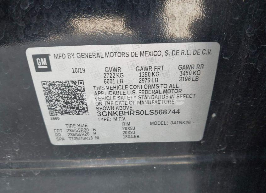 Photo 9 of 2020 Chevrolet Blazer AWD 2LT (VIN 3GNKBHRS0LS568744)