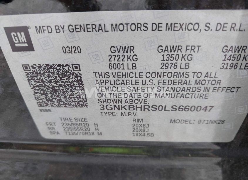 Photo 9 of 2020 Chevrolet Blazer AWD 2LT (VIN 3GNKBHRS0LS660047)