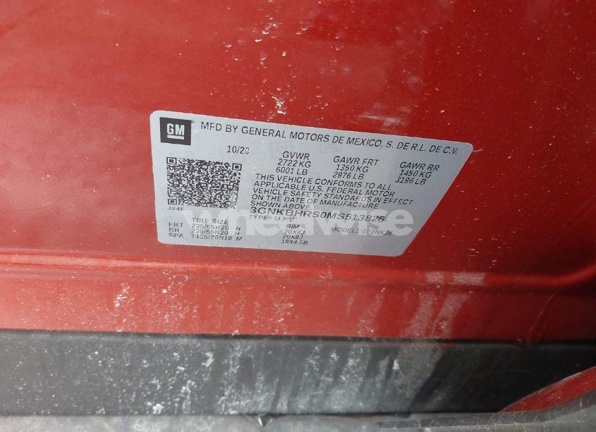 Photo 9 of 2021 Chevrolet Blazer AWD 2LT (VIN 3GNKBHRS0MS513826)