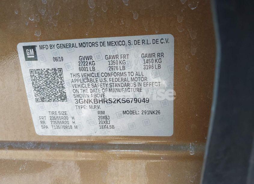 Photo 9 of 2019 Chevrolet Blazer (VIN 3GNKBHRS2KS679049)