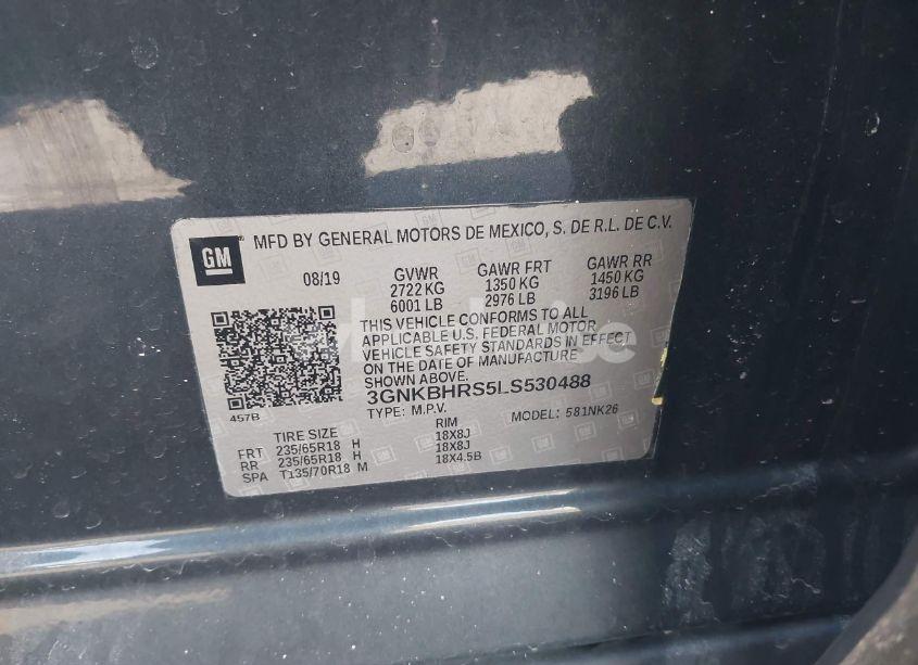 Photo 9 of 2020 Chevrolet Blazer AWD 2LT (VIN 3GNKBHRS5LS530488)