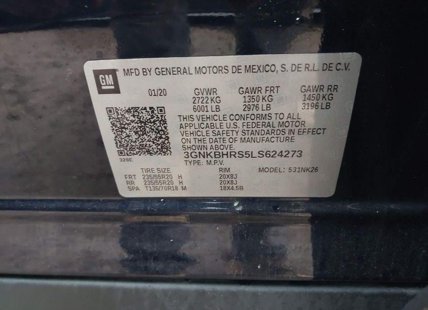 Photo 9 of 2020 Chevrolet Blazer AWD 2LT (VIN 3GNKBHRS5LS624273)