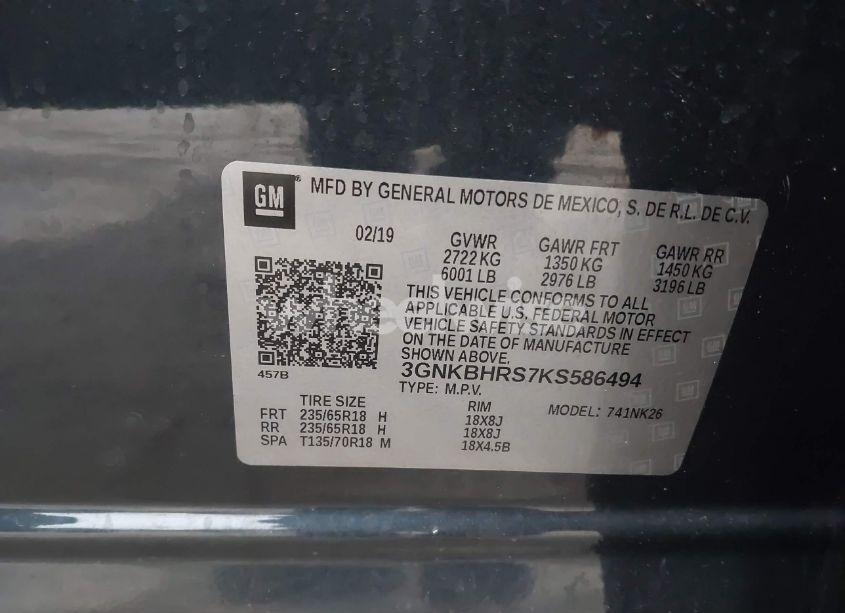 Photo 9 of 2019 Chevrolet Blazer (VIN 3GNKBHRS7KS586494)