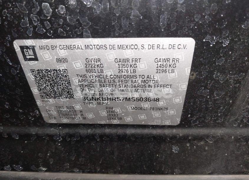 Photo 9 of 2021 Chevrolet Blazer AWD 2LT (VIN 3GNKBHRS7MS503648)