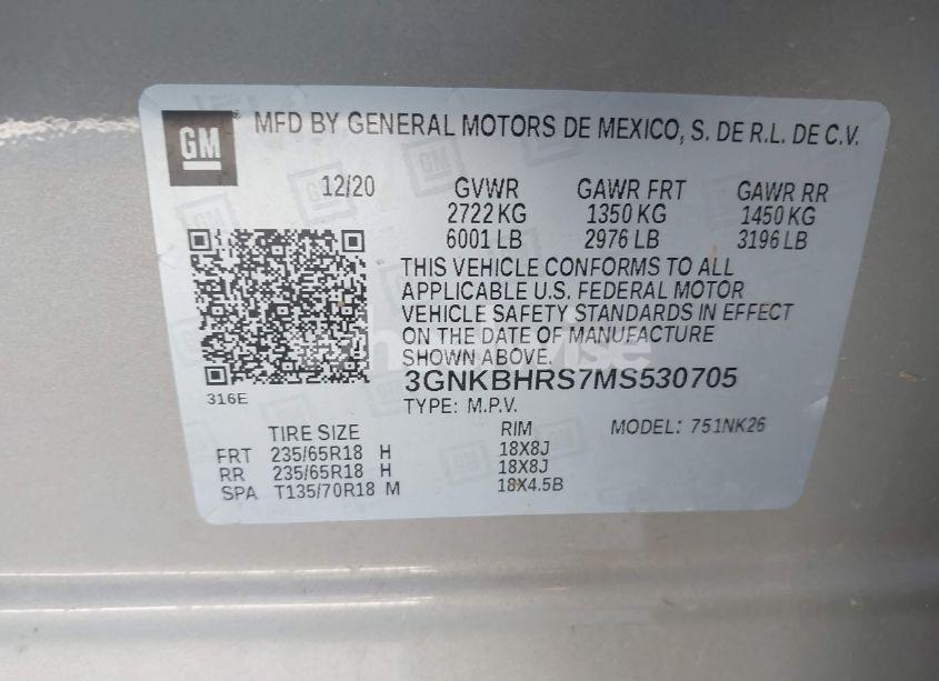 Photo 9 of 2021 Chevrolet Blazer AWD 2LT (VIN 3GNKBHRS7MS530705)