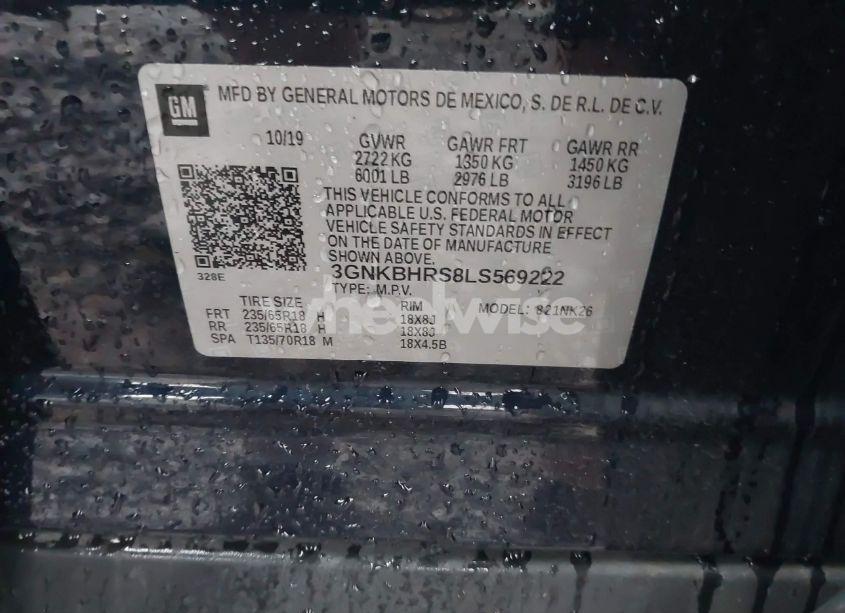 Photo 9 of 2020 Chevrolet Blazer AWD 2LT (VIN 3GNKBHRS8LS569222)