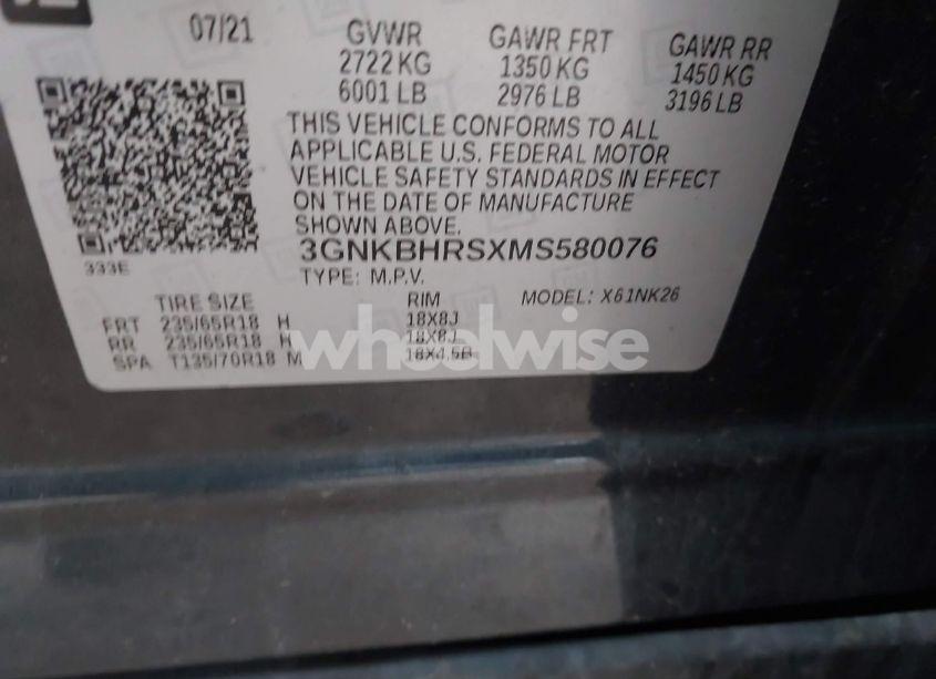 Photo 9 of 2021 Chevrolet Blazer AWD 2LT (VIN 3GNKBHRSXMS580076)