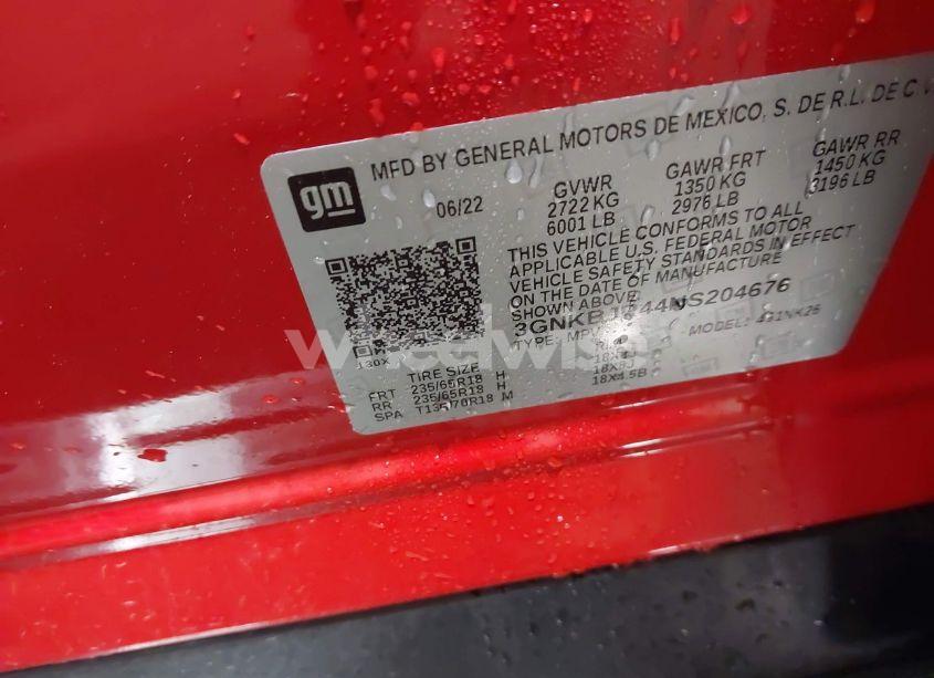 Photo 9 of 2022 Chevrolet Blazer AWD 3LT (VIN 3GNKBJR44NS204676)