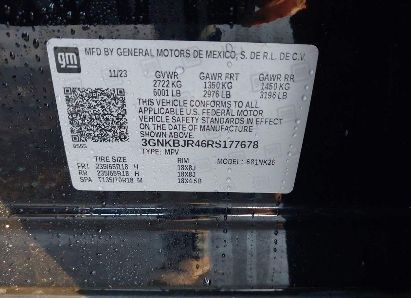 Photo 9 of 2024 Chevrolet Blazer AWD 3LT (VIN 3GNKBJR46RS177678)