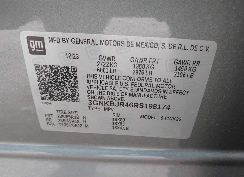 Photo 9 of 2024 Chevrolet Blazer AWD 3LT (VIN 3GNKBJR46RS198174)