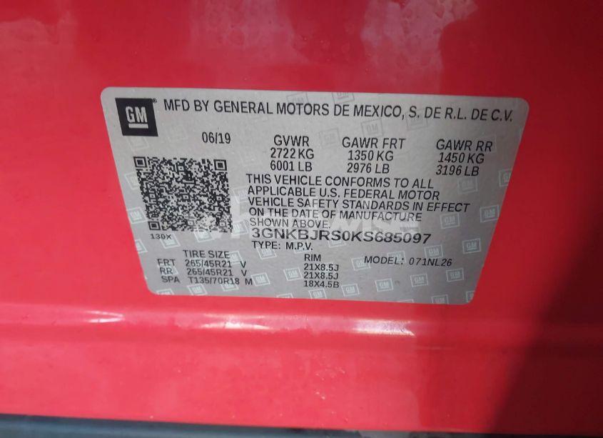 Photo 9 of 2019 Chevrolet Blazer RS (VIN 3GNKBJRS0KS685097)