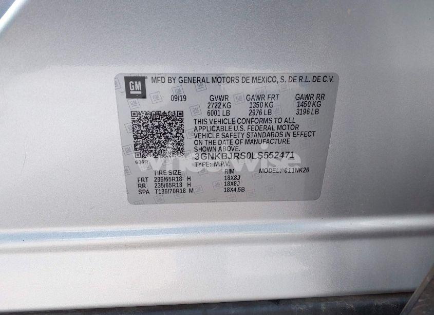 Photo 9 of 2020 Chevrolet Blazer AWD 3LT (VIN 3GNKBJRS0LS552471)