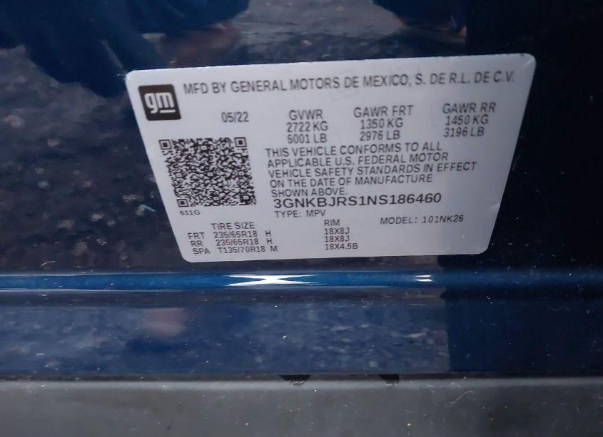 Photo 9 of 2022 Chevrolet Blazer AWD 3LT (VIN 3GNKBJRS1NS186460)