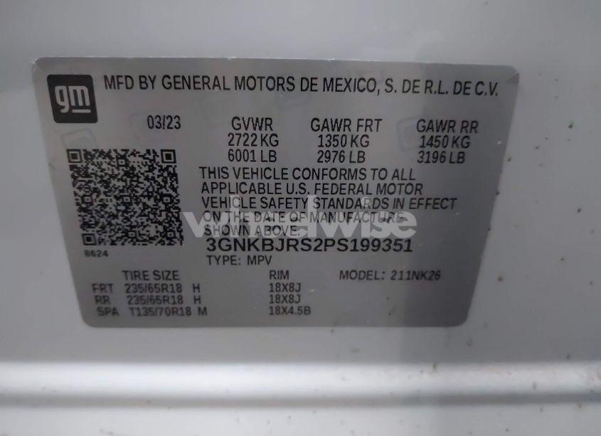 Photo 9 of 2023 Chevrolet Blazer AWD 3LT (VIN 3GNKBJRS2PS199351)