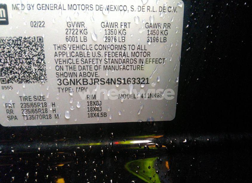 Photo 9 of 2022 Chevrolet Blazer AWD 3LT (VIN 3GNKBJRS4NS163321)