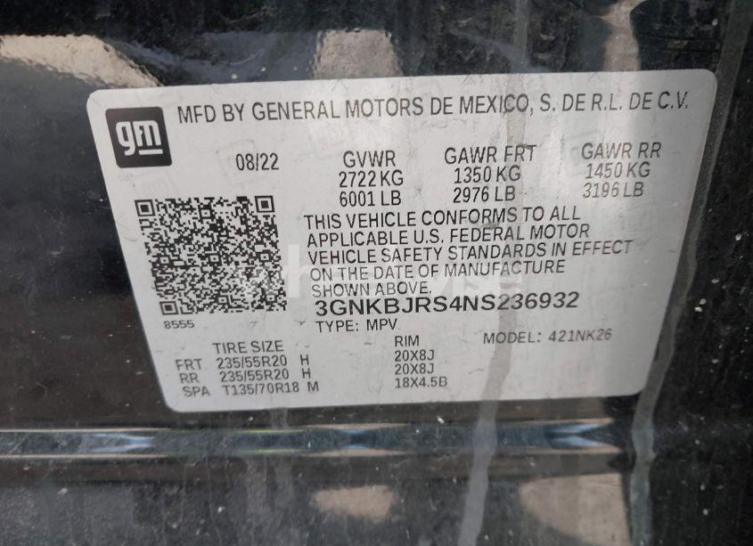 Photo 9 of 2022 Chevrolet Blazer AWD 3LT (VIN 3GNKBJRS4NS236932)