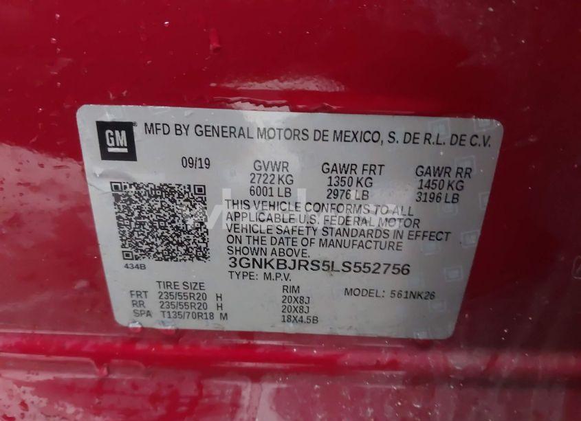 Photo 9 of 2020 Chevrolet Blazer AWD 3LT (VIN 3GNKBJRS5LS552756)