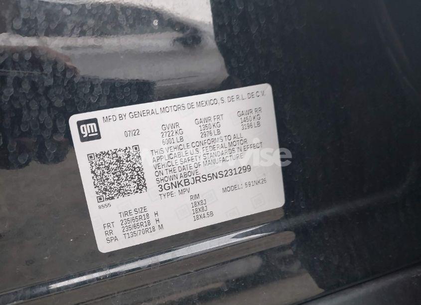 Photo 9 of 2022 Chevrolet Blazer AWD 3LT (VIN 3GNKBJRS5NS231299)