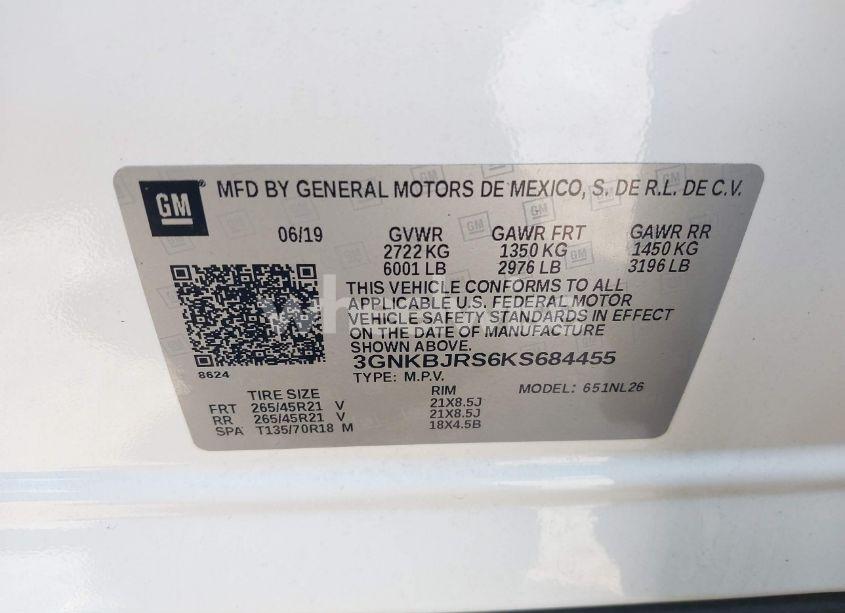 Photo 9 of 2019 Chevrolet Blazer RS (VIN 3GNKBJRS6KS684455)