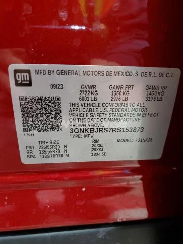 Photo 5 of 2024 CHEVROLET BLAZER 3LT (VIN 3GNKBJRS7RS153873)